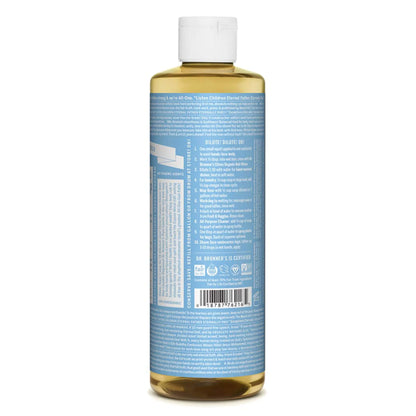 Pure Liquid Soap (Unscented, 16 Ounce) - Made with Organic Oils